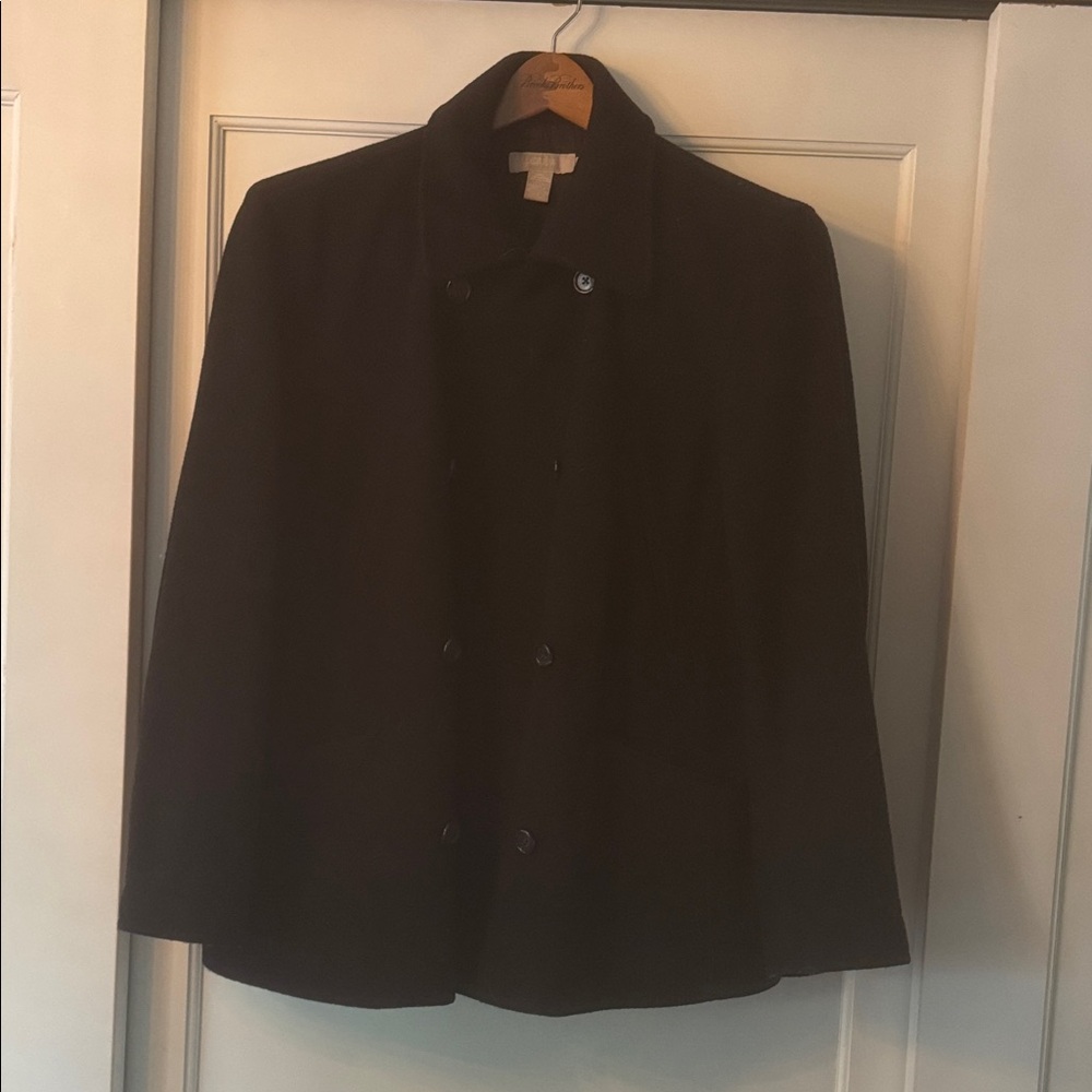 J. Crew Black Pea Coat